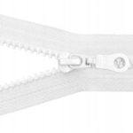 Zamek błyskawiczny kostkowy 5 rozdzielczy 75 cm auto lock (501) biały