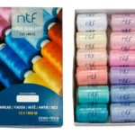 Nici poliestrowe NTF 120 (40/2) 1000 m x 12 szt. - CANDY