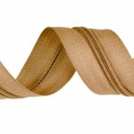 Taśma suwakowa 3 mm jasnobeżowa 1 m